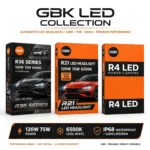 لمبة ليد GBK R36 الأصلية - 65 واط - 6500K أبيض تلجي - مروحة تبريد تيربو