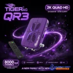 ⁦ريسيفر Tiger QR دجيتال 2K Quad HD، دعم DVB-S2، ذاكرة 8000 قناة، تحديث OFFLINE من الموبايل، تفعيل الضمان من الموبايل، تصميم كوريا صنع في مصر.⁩ - الصورة ⁦2⁩